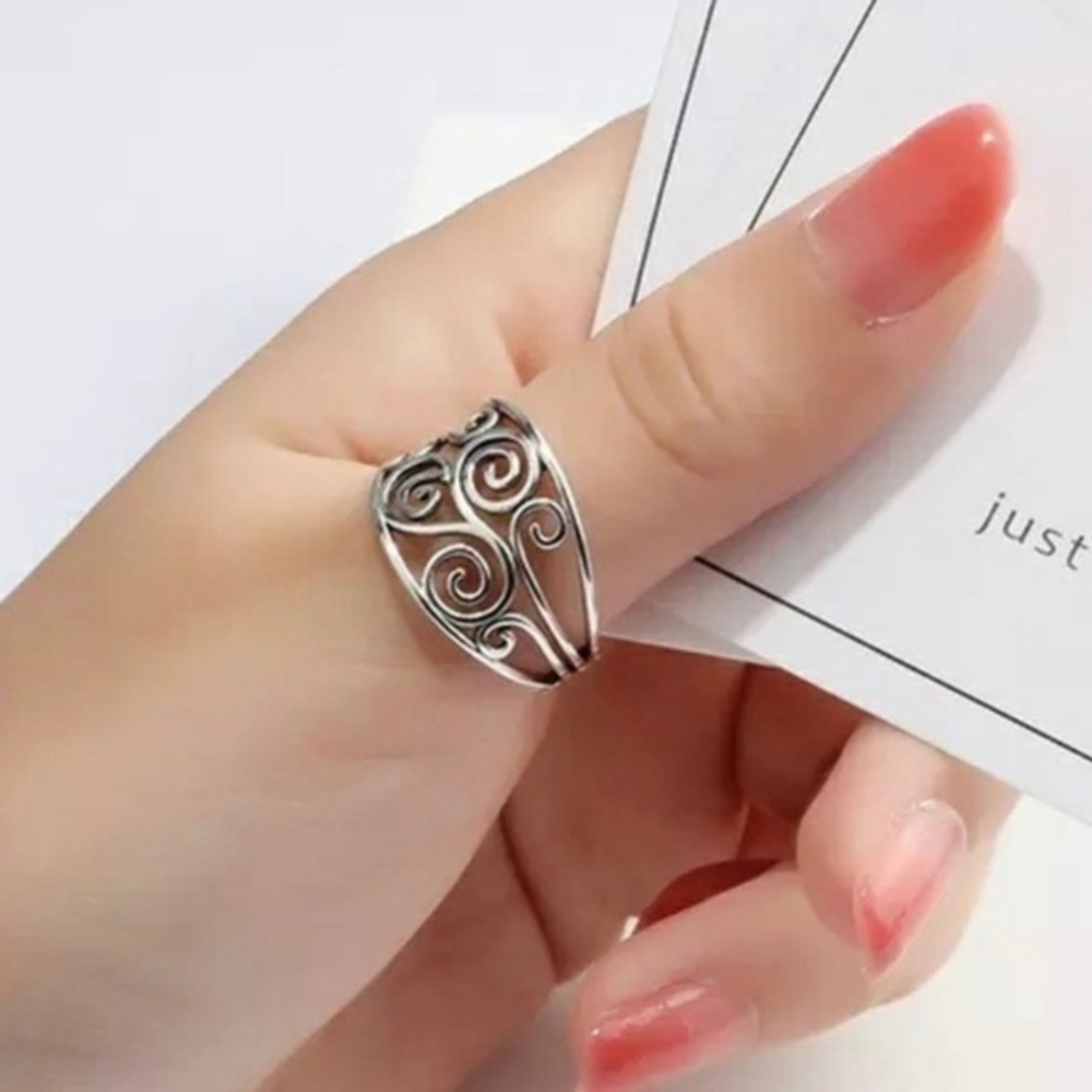 Sterling Silver Swirl Ring